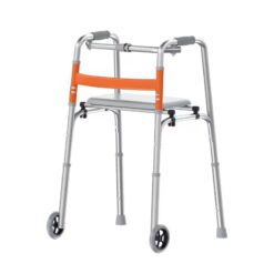 Foldable Lightweight Two-Wheel Walker with Seat